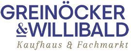 Greinöcker & Willibald. Einkaufen in Vöcklamarkt. Logo