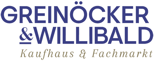 Greinöcker & Willibald. Einkaufen in Vöcklamarkt. Logo